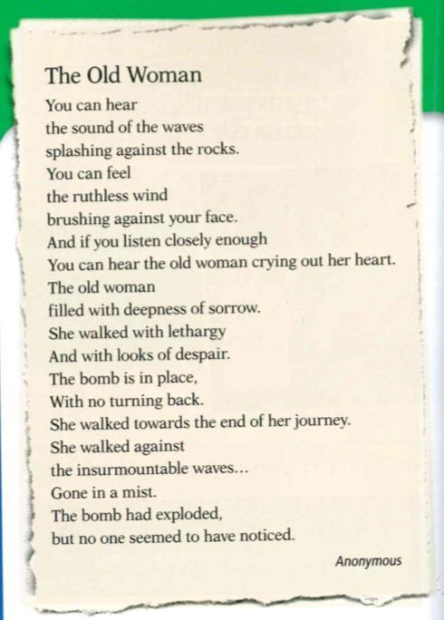 What do you think about this poem? If you liked it, 1. Why did you like it? 2. What-example-1