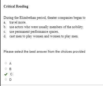 During the Elizabethan period theater companies began to ?-example-1