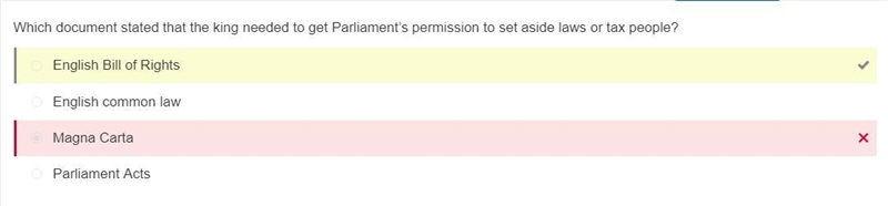 Which document stated that the king needed to get Parliament’s permission to set aside-example-1