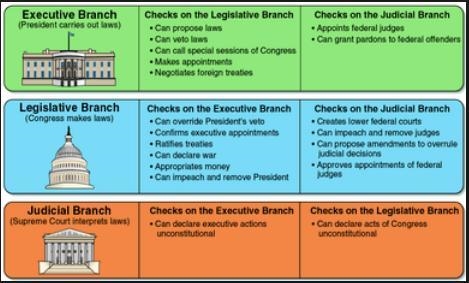 which role does the legislative branch play within the system of checks and balances-example-1