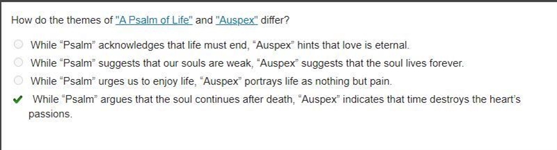 How do the themes of "A Psalm of Life" and "Auspex" differ?​-example-1