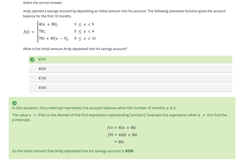 Andy opened a savings account by depositing an initial amount into his account. The-example-1