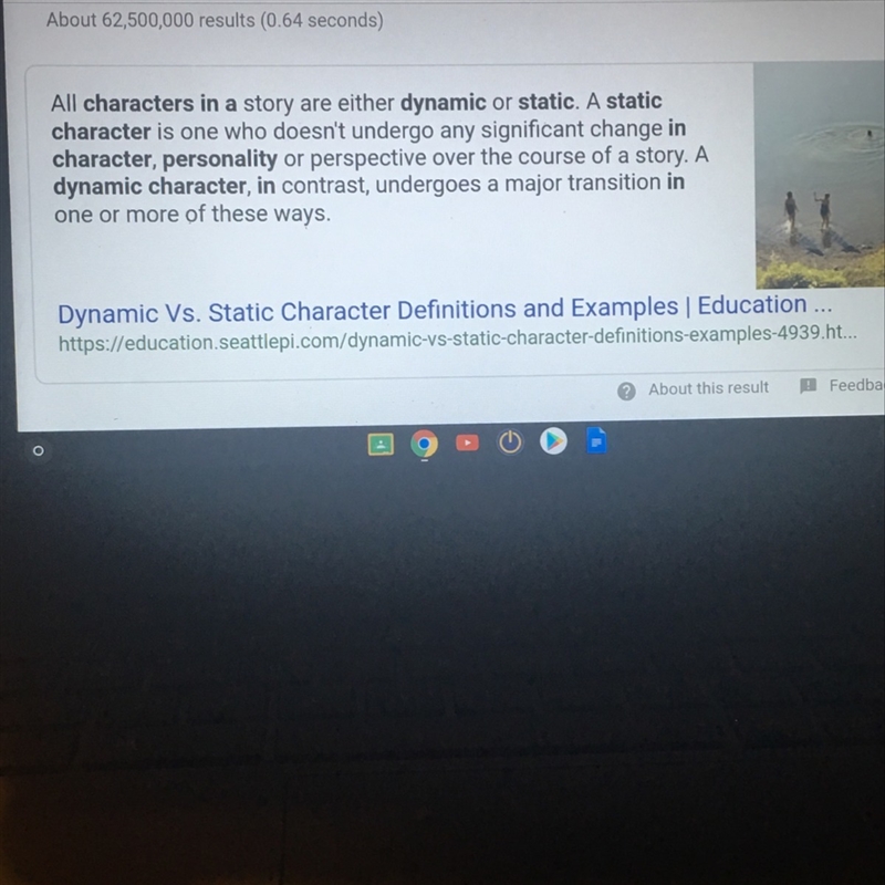 What are the differences between a static and a dynamic character?-example-1