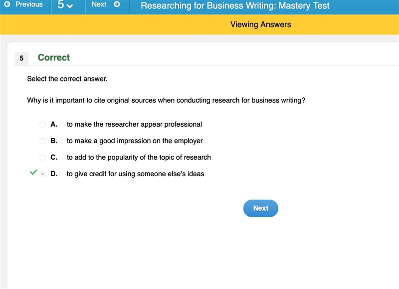 Why is it important to cite original sources when conducting research for business-example-1