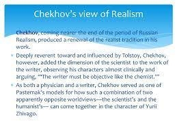 Which movement started with Russian playwrights such as Chekhov? A. Realism B. Naturalism-example-1