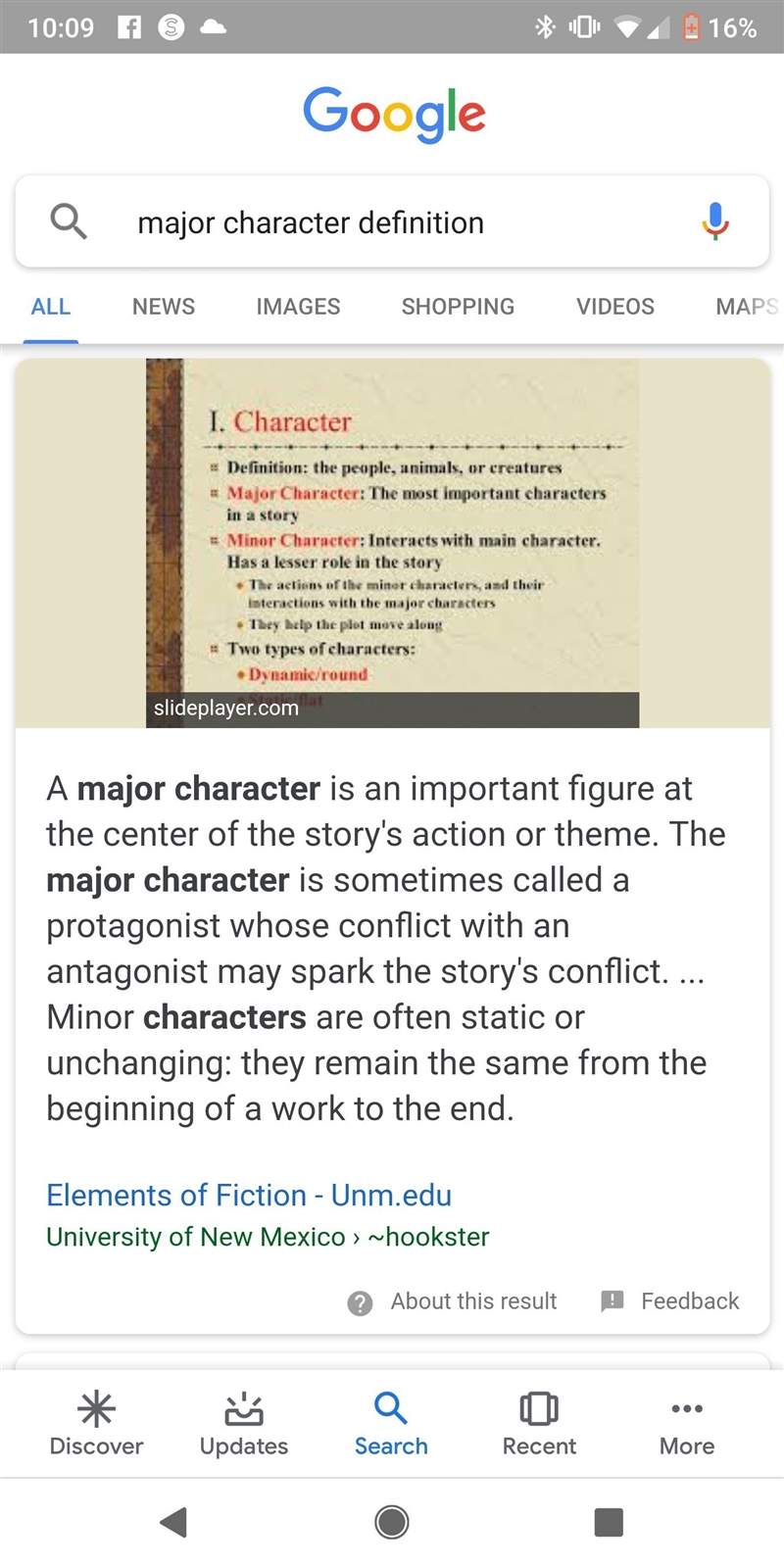 What is the best definition of a major character? Question 4 options: A.Characters-example-1