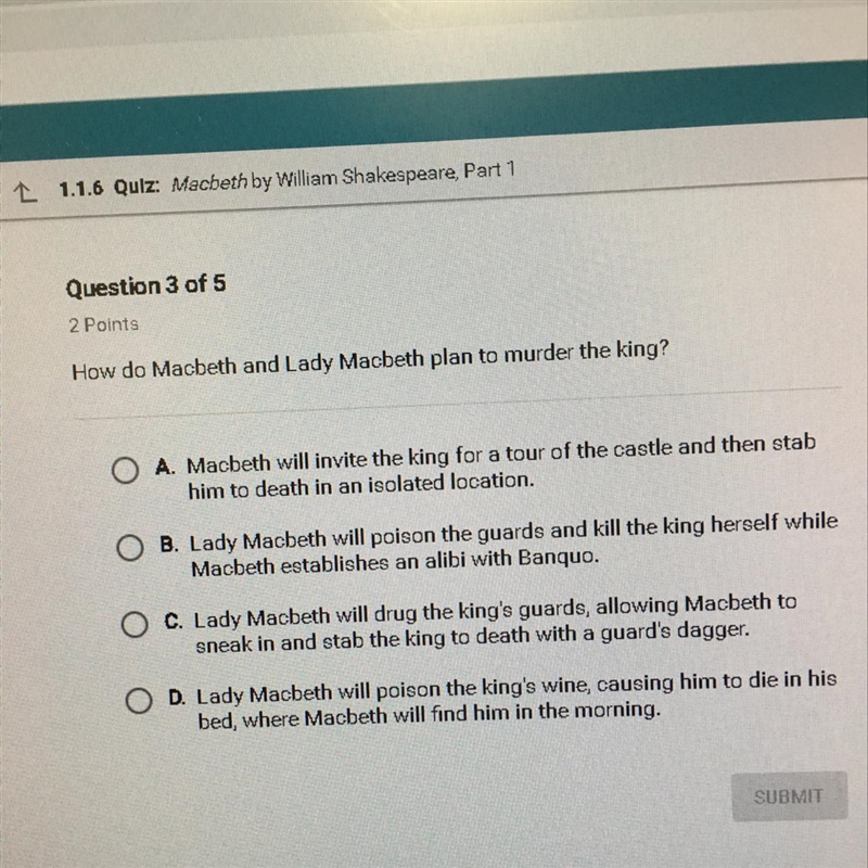 How do Macbeth and lady Macbeth plan to murder the king-example-1