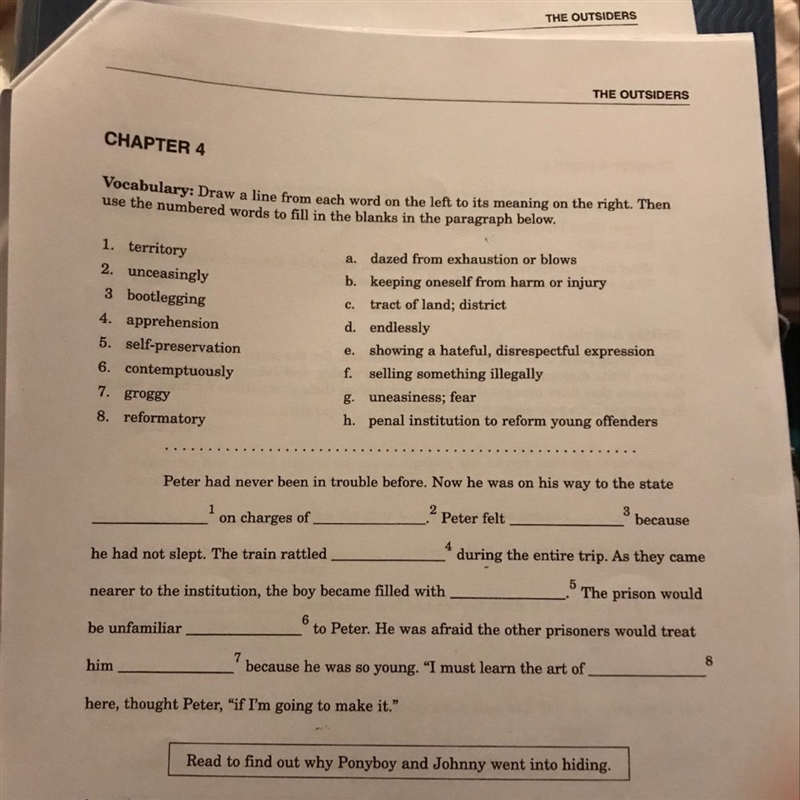 Can someone help me with the vocabulary part of my packet I’m struggling extra hard-example-1