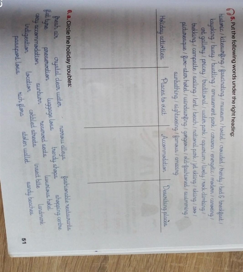 Please !!! Help me !!! Exercise 5 and 6.​-example-1