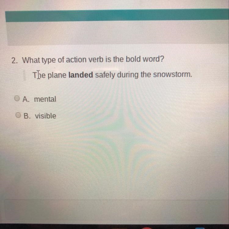 What type of action verb is the bold word-example-1