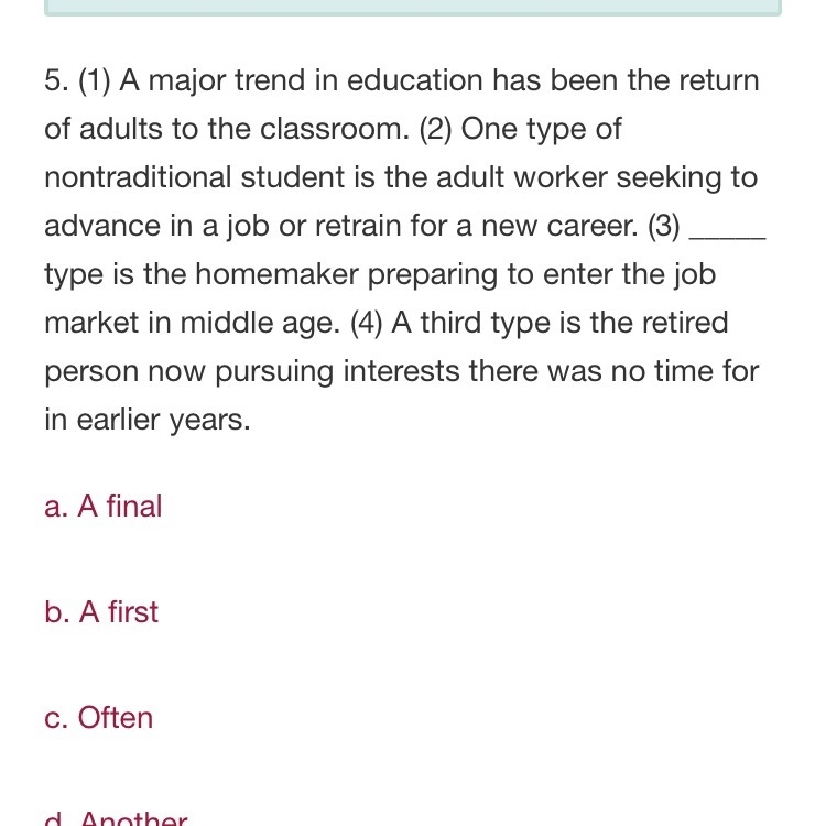 I need help please. Choose the appropriate transition to fill in the blank in the-example-1