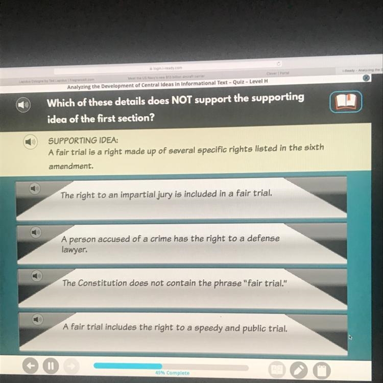 Which of these details does not support the supporting idea of the first section-example-1