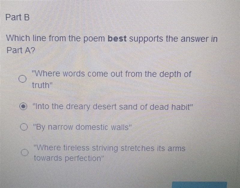 Which line from the poem best supports the answer in part a where the mind is without-example-1