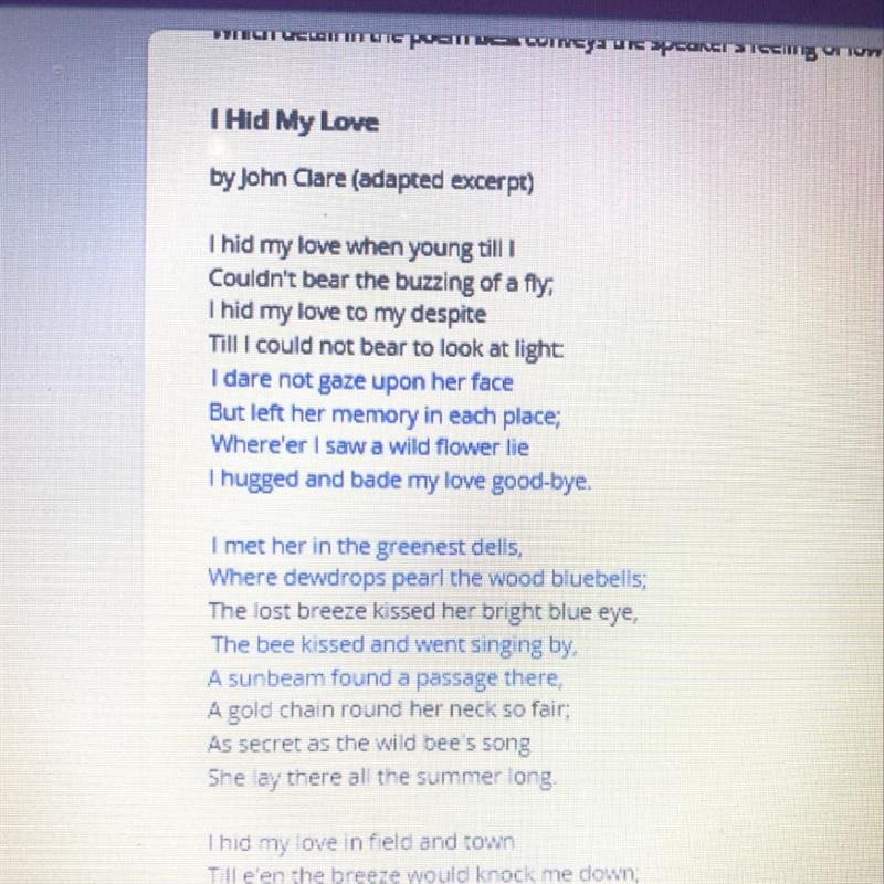 HELLPP kinda easy i jus stupid );;; - which detail in the poem BEST conveys the speakers-example-1