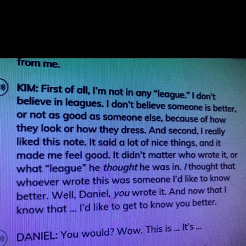 Reread this monologue from Act III. What does it reveal about Kim? (iReady)-example-1