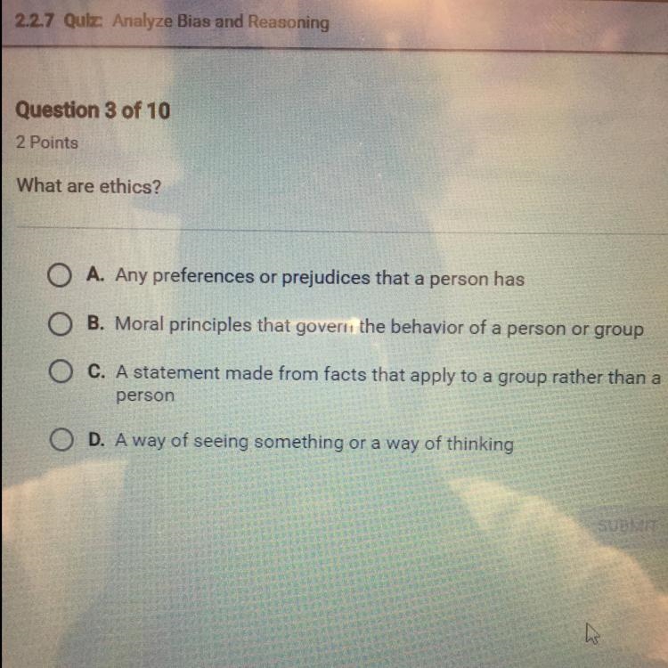 What are ethics? Help pleaseee!-example-1