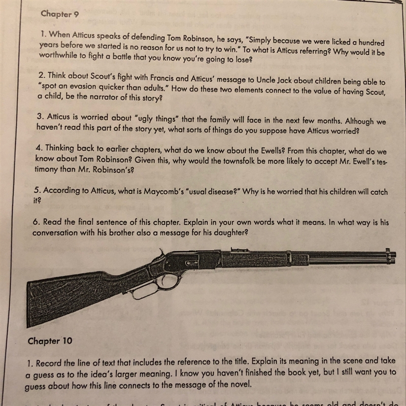 I need the answers to this chapter 9-12 to kill a mocking bird questions-example-1