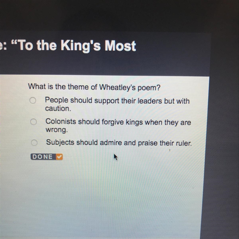 What is the theme of Wheatley’s poem?-example-1