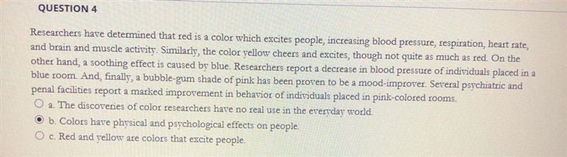 Read the selection and click the letter of the implied main idea of each selection-example-1