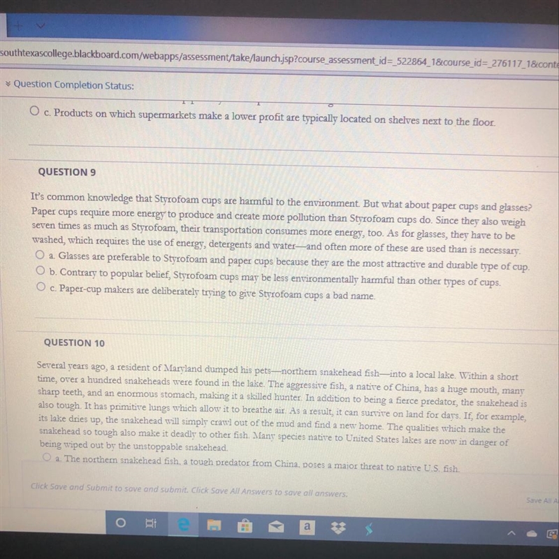 Read the selection and click the letter of the implied main idea of each selection-example-1