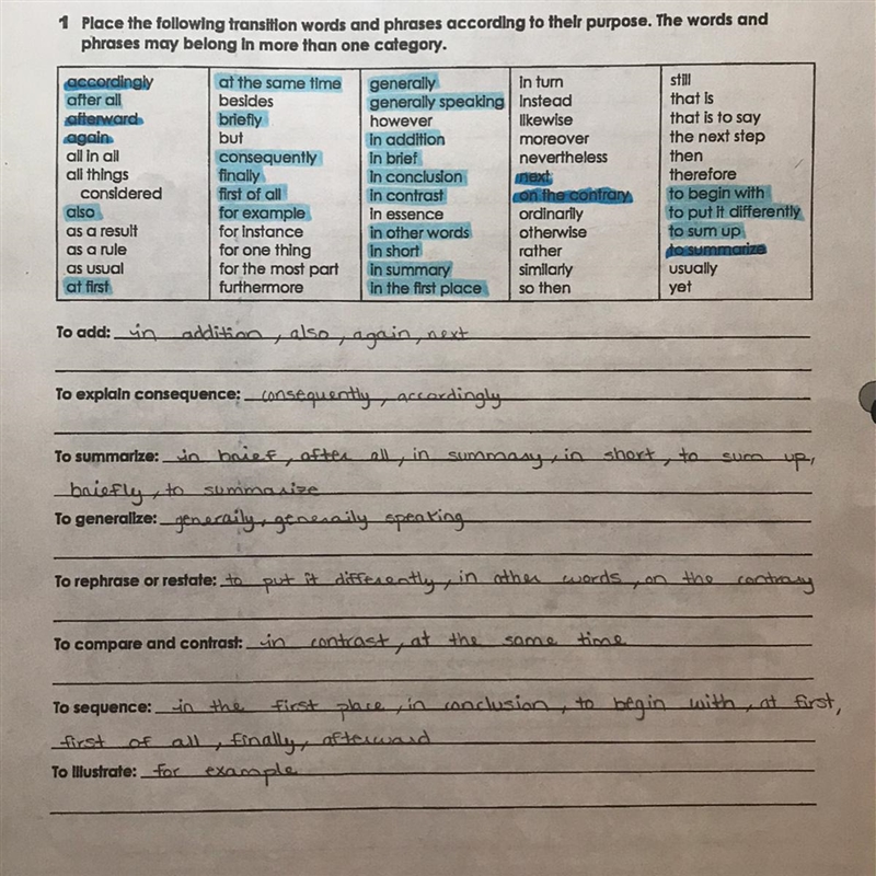 Hi guys ! I need help to complete this homework. I have to put the words in the categories-example-1