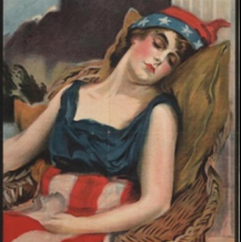 What messages do you think are conveyed to Americans in this 1917 poster? Check any-example-1