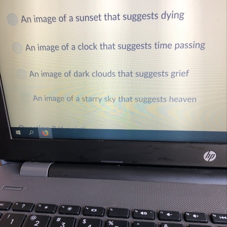 Given the subject of the poem, which image does the phrase close of day create? What-example-1