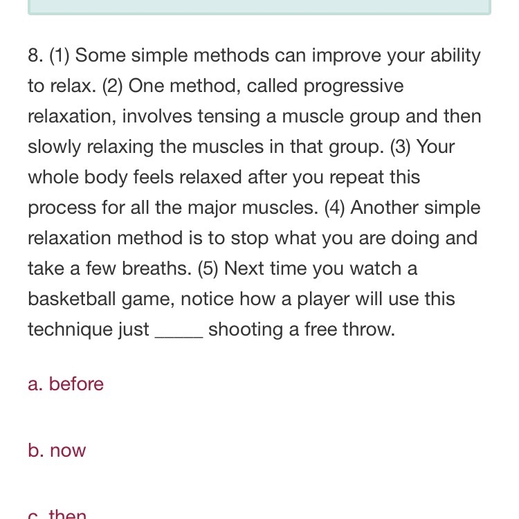 I need help please. D. Next Choose the appropriate transition to fill in the blank-example-1