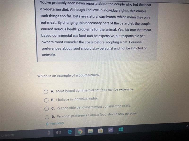 Which is an example of a counterclaim?-example-1