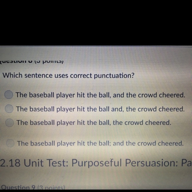 Which sentence uses correct punctuation-example-1