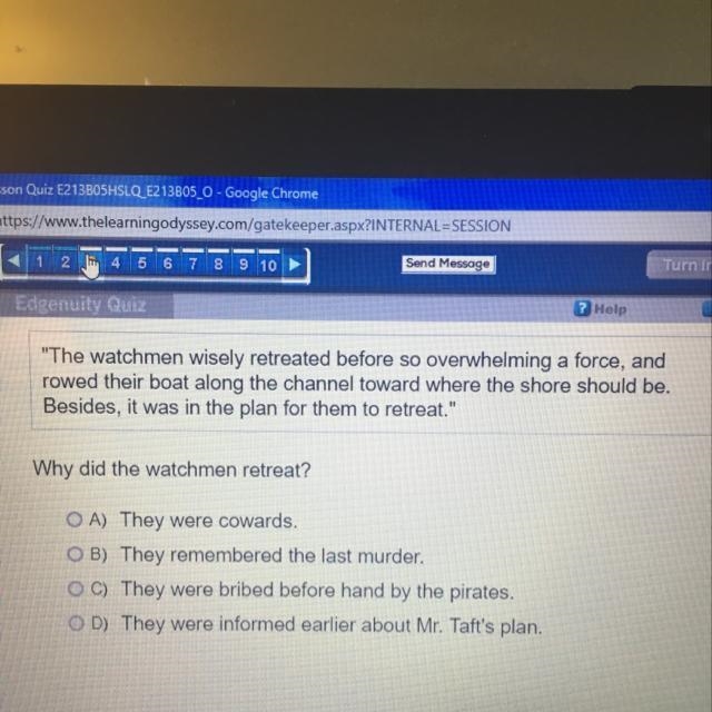 Why did the watchmen retreat? A. They were cowards B. They remembered the last murder-example-1