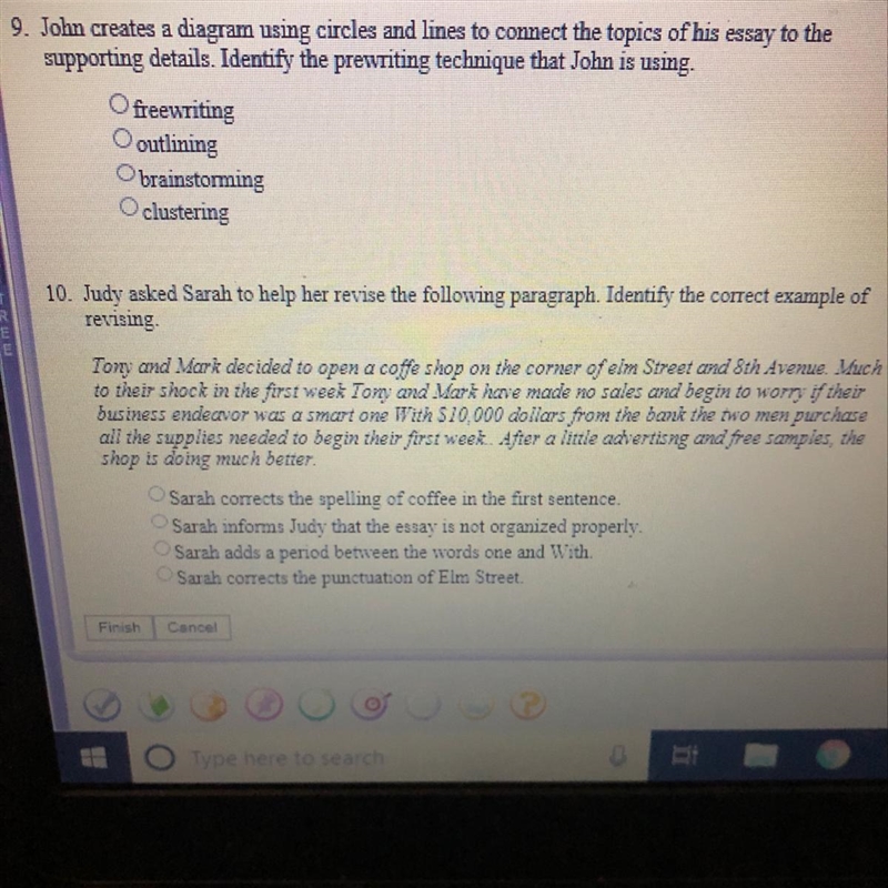 Can someone help me with these 2 easy questions?-example-1