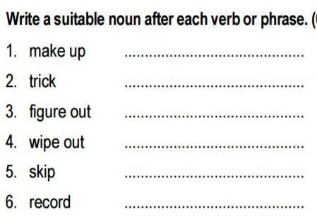 PLEASE WHO CAN HELP ME WITH THIS EXERCISE? Possible answers: 1. an excuse. 2. A friend-example-1