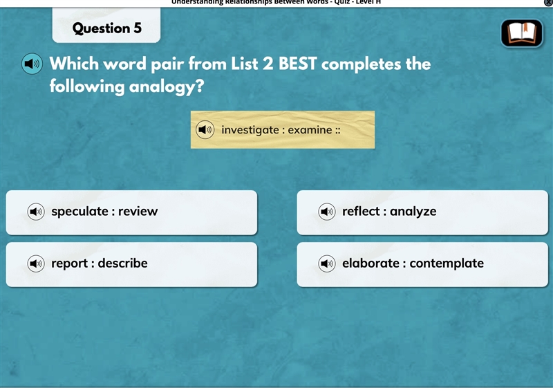 Which word pair form list 2 best completes the following analogy-example-1