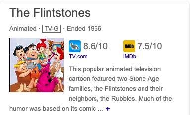 "The Flintstones" is an example of: A. un documentaire. B. une émission-example-1