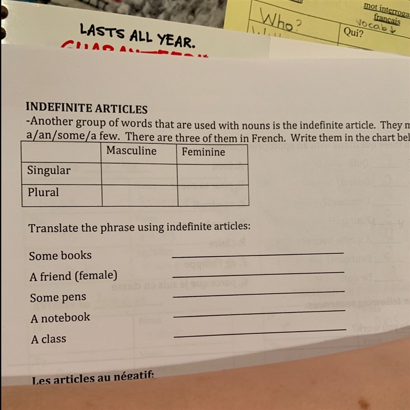 Indefinite articles in French-example-1