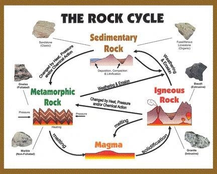 Relate the rock cycle to plate tectonics in a paragraph use a diagram.-example-1