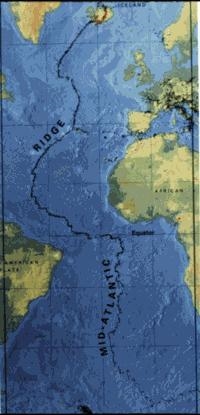 16. (1) What nation is split apart by the Mid Atlantic Ridge? a. The North Pole b-example-1