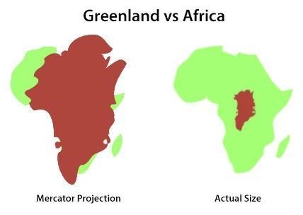 Schools in Greenland want to use a map that shows their country larger in relation-example-1