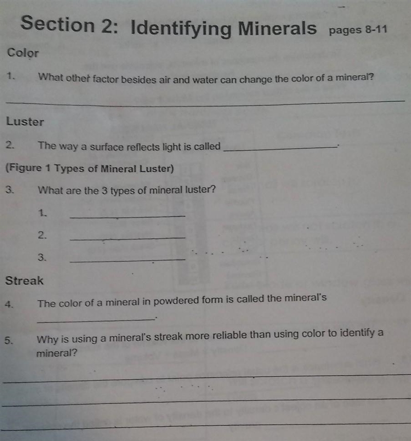 What other factor besides air and water can change the color of a mineral​-example-1