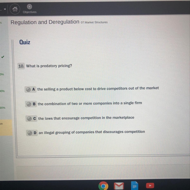 What is predatory pricing?-example-1