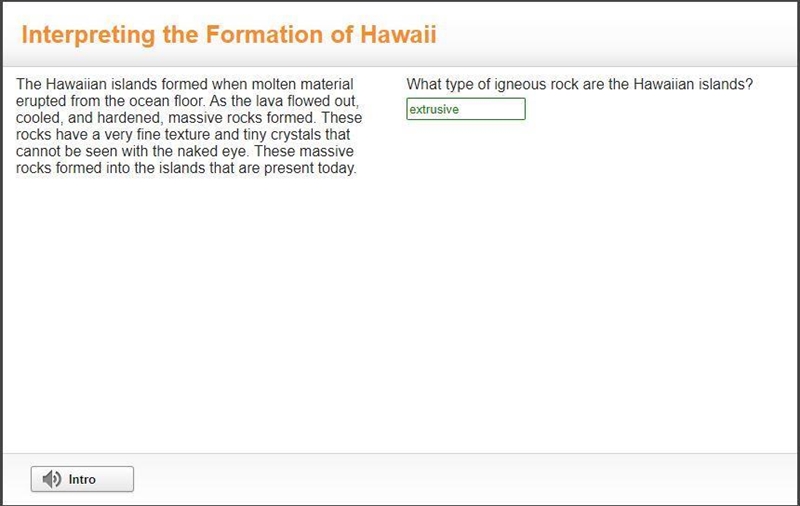 The Hawaiian islands formed when molten material erupted from the ocean floor. As-example-1