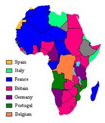 The expression the scramble for Africa" is used to describe the postcolonial-example-1