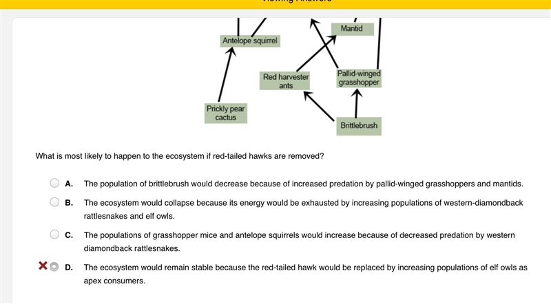 What will happen to the desert ecosystem if red-tailed hawks were removed?-example-1