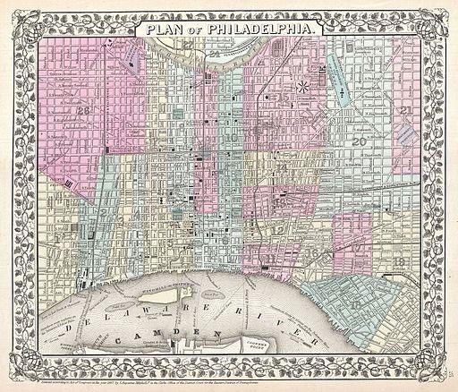 This map (down below in black and white), from 1792, is a plan for the city of Washington-example-2