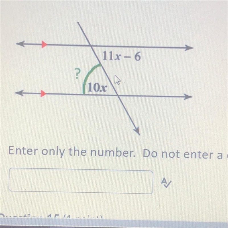 Enter only the number. Do not enter a degree symbol.-example-1