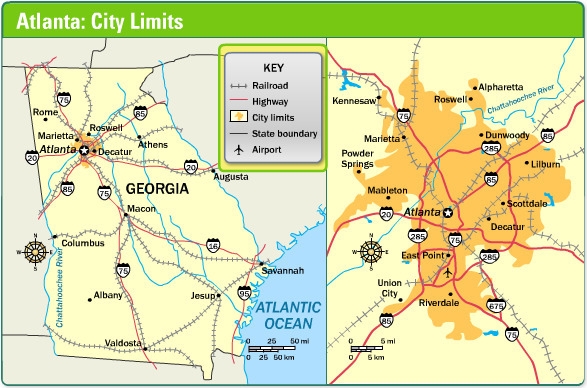 What is the component indicated on this map? A. legend B. compass rose X. scale-example-1