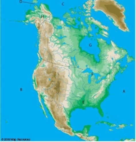 Match the water system to the letter that represents it on the map. ￼ 1.Great LakesF-example-1