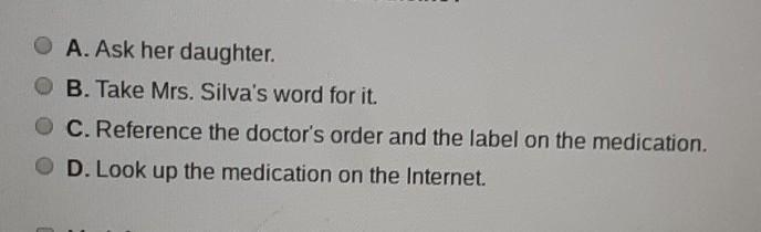 while preparing Miss salvias medication she insisted her asthma medication is administered-example-1