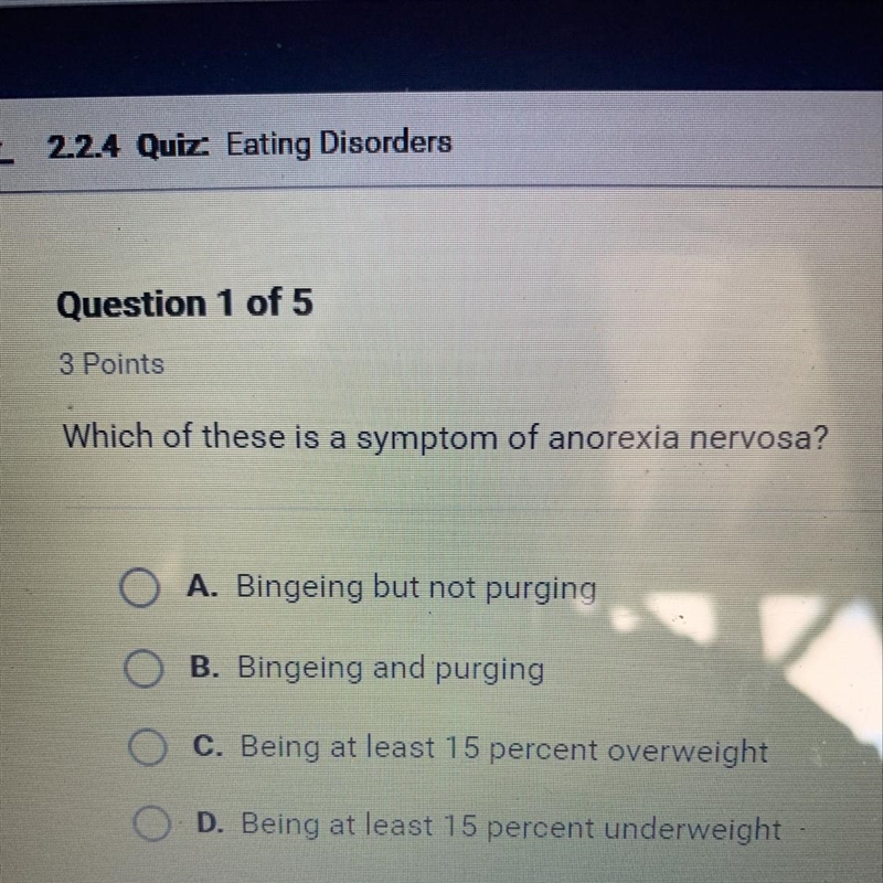 Which of these is a system of anorexia nervous?-example-1